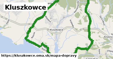 ikona Kluszkowce: 125 m trás mapa-dopravy v kluszkowce