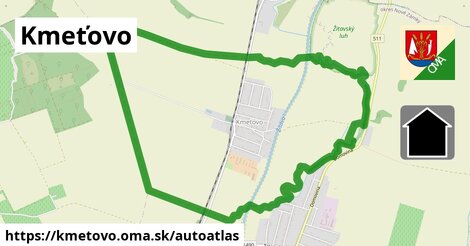 ikona Mapa autoatlas v kmetovo