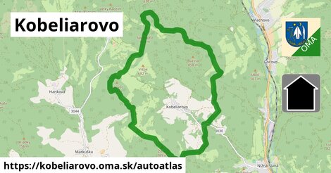 ikona Mapa autoatlas v kobeliarovo