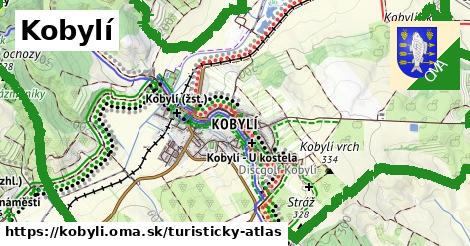 ikona Kobylí: 0 m trás turisticky-atlas v kobyli