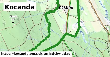 ikona Kocanda: 0,99 km trás turisticky-atlas v kocanda