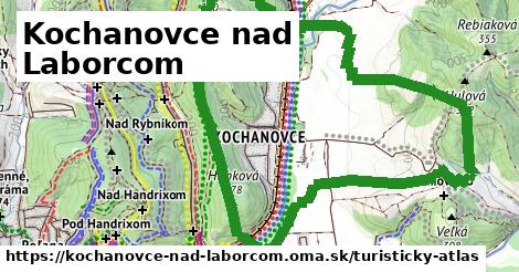 ikona Kochanovce nad Laborcom: 573 m trás turisticky-atlas v kochanovce-nad-laborcom