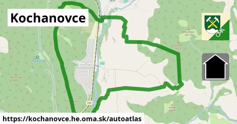 ulice v Kochanovce, okres HE