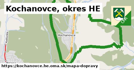 ikona Kochanovce, okres HE: 5,0 km trás mapa-dopravy v kochanovce.he