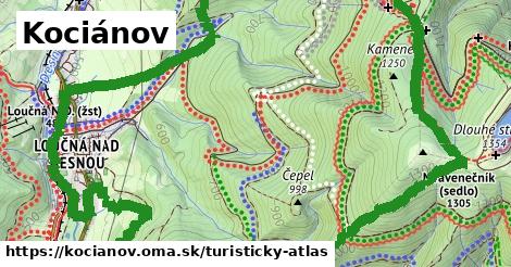 ikona Turistická mapa turisticky-atlas v kocianov