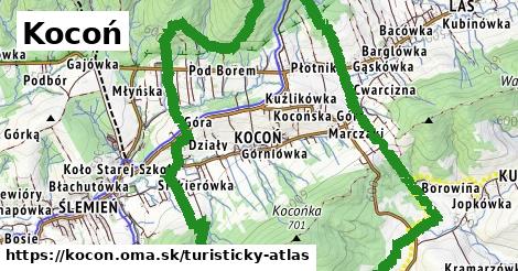 ikona Turistická mapa turisticky-atlas v kocon