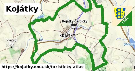 ikona Turistická mapa turisticky-atlas v kojatky