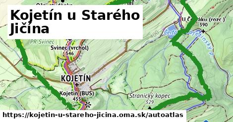 ikona Mapa autoatlas v kojetin-u-stareho-jicina