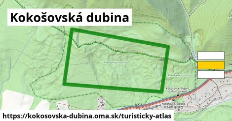 ikona Turistická mapa turisticky-atlas v kokosovska-dubina