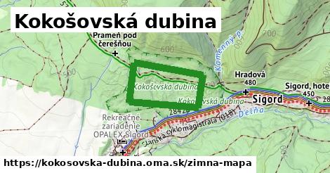 ikona Zimná mapa zimna-mapa v kokosovska-dubina