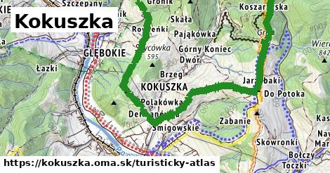 ikona Turistická mapa turisticky-atlas v kokuszka