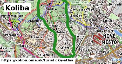 ikona Koliba: 16 km trás turisticky-atlas v koliba