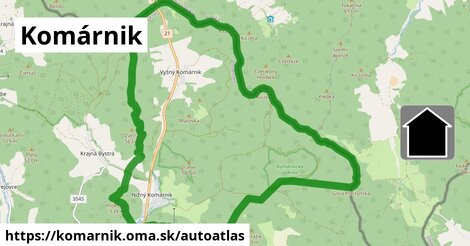 ikona Mapa autoatlas v komarnik