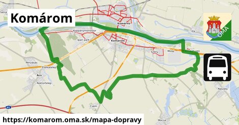 ikona Mapa dopravy mapa-dopravy v komarom