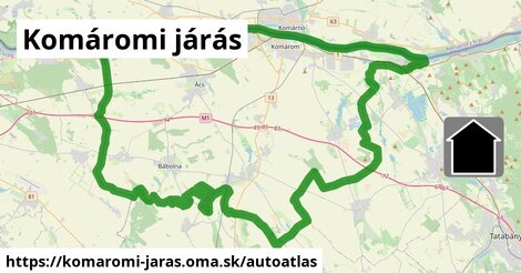 ikona Mapa autoatlas v komaromi-jaras