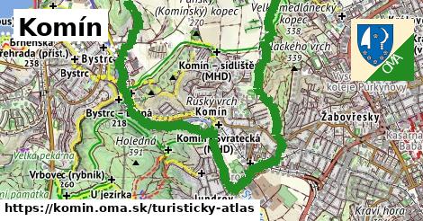 ikona Turistická mapa turisticky-atlas v komin