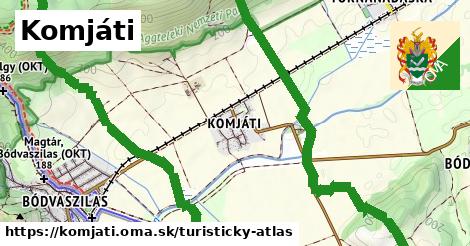 ikona Turistická mapa turisticky-atlas v komjati