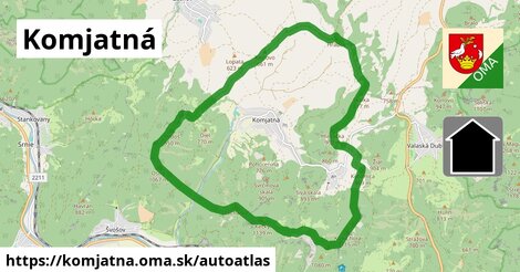 ikona Mapa autoatlas v komjatna