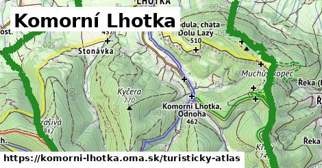 ikona Turistická mapa turisticky-atlas v komorni-lhotka