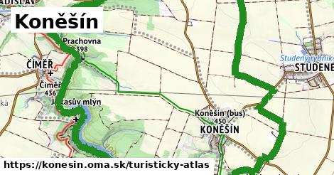 ikona Turistická mapa turisticky-atlas v konesin