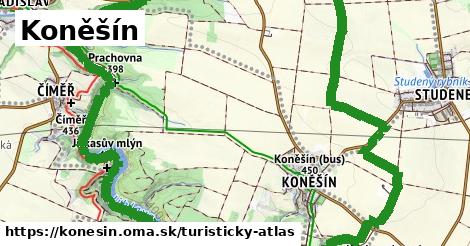 ikona Turistická mapa turisticky-atlas v konesin