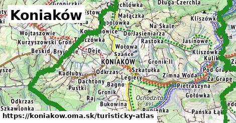 ikona Turistická mapa turisticky-atlas v koniakow