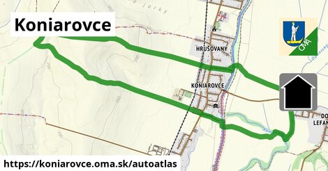 ikona Mapa autoatlas v koniarovce