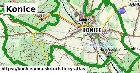 ikona Turistická mapa turisticky-atlas v konice