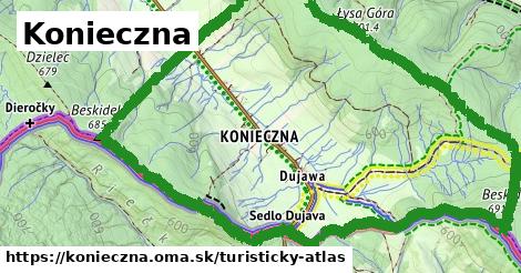 ikona Turistická mapa turisticky-atlas v konieczna