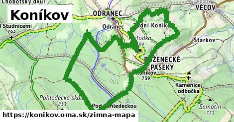 ikona Zimná mapa zimna-mapa v konikov