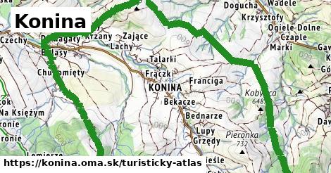 ikona Konina: 27 km trás turisticky-atlas v konina