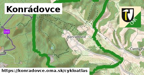 ikona Konrádovce: 603 m trás cykloatlas v konradovce