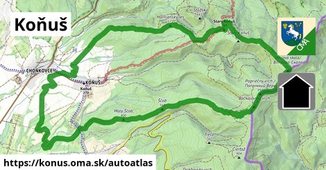 ikona Mapa autoatlas v konus