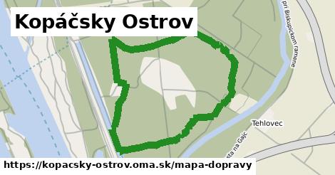 ikona Kopáčsky Ostrov: 0 m trás mapa-dopravy v kopacsky-ostrov