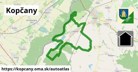 ikona Mapa autoatlas v kopcany