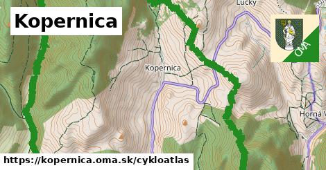 ikona Kopernica: 5,5 km trás cykloatlas v kopernica