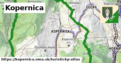 ikona Kopernica: 0 m trás turisticky-atlas v kopernica