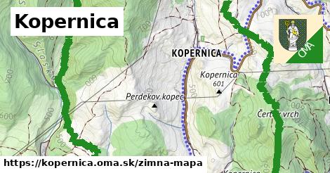 ikona Kopernica: 0 m trás zimna-mapa v kopernica