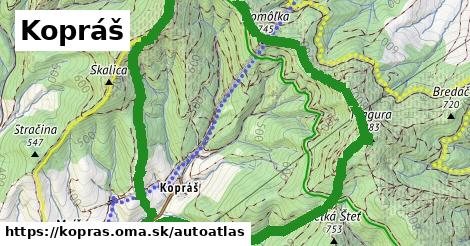 ikona Mapa autoatlas v kopras