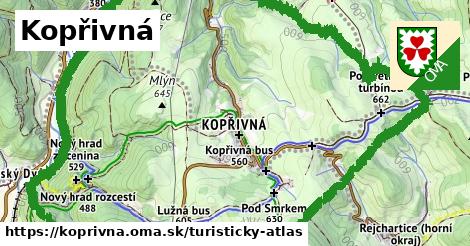 ikona Turistická mapa turisticky-atlas v koprivna