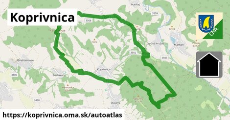 ikona Mapa autoatlas v koprivnica