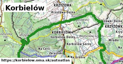 ikona Mapa autoatlas v korbielow