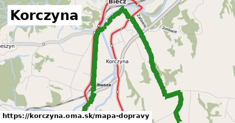 ikona Mapa dopravy mapa-dopravy v korczyna