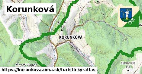 ikona Turistická mapa turisticky-atlas v korunkova