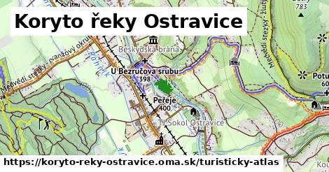 ikona Turistická mapa turisticky-atlas v koryto-reky-ostravice