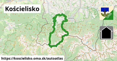 ikona Mapa autoatlas v koscielisko