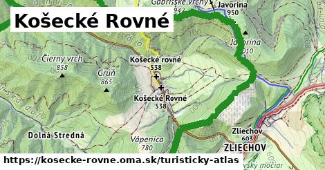 ikona Košecké Rovné: 0 m trás turisticky-atlas v kosecke-rovne