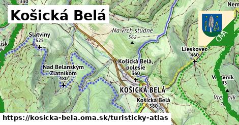 ikona Turistická mapa turisticky-atlas v kosicka-bela