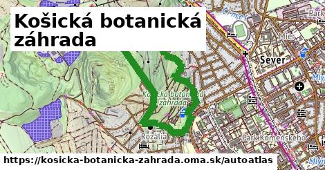 ulice v Košická botanická záhrada