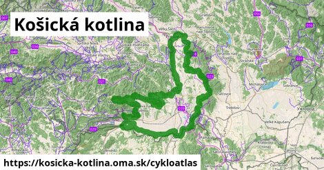 ikona Cyklo cykloatlas v kosicka-kotlina